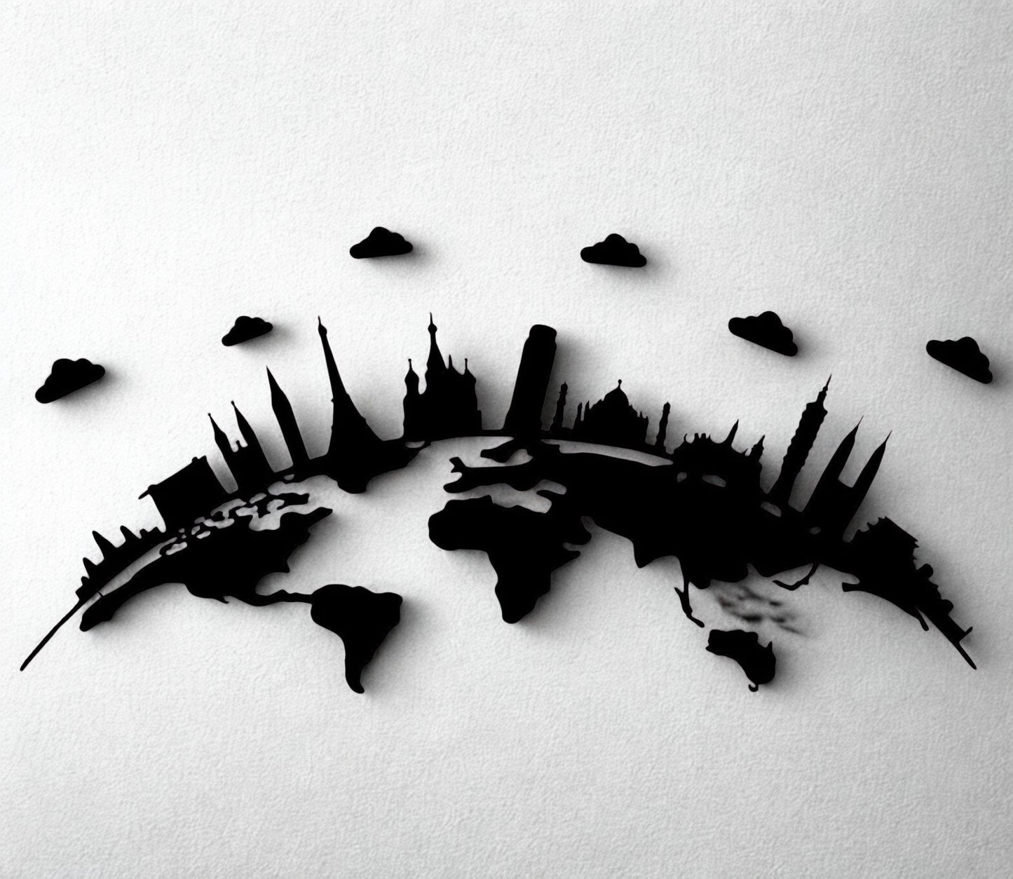 City&Clouds — Metal Wall Decor