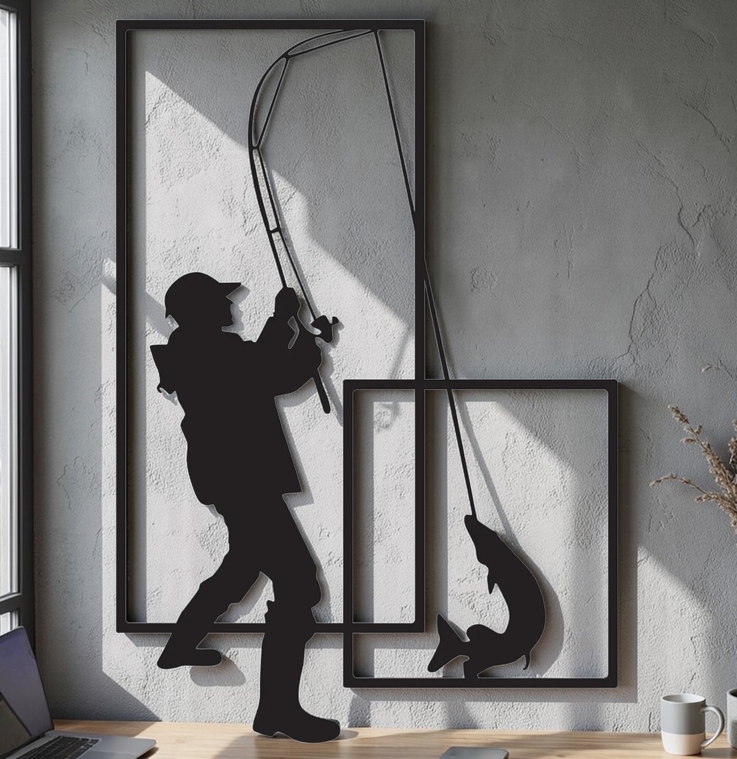 Fisherman — Metal Wall Decor