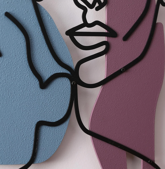 Faces — Colorful Metal Wall Decor