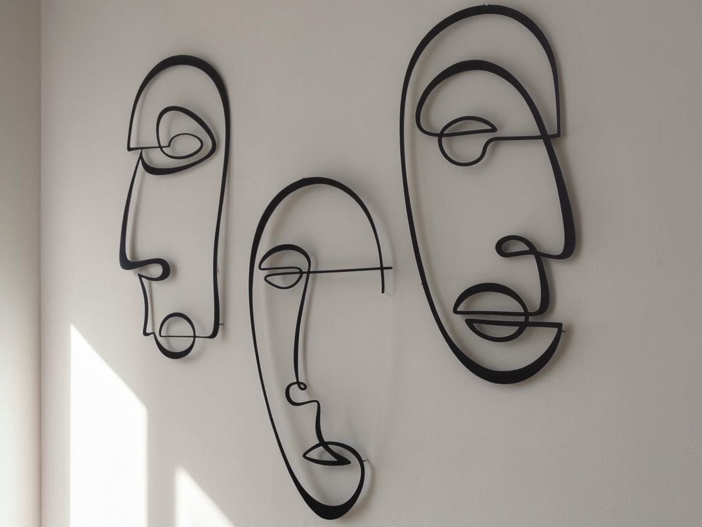 Abstract Faces — Metal Wall Art