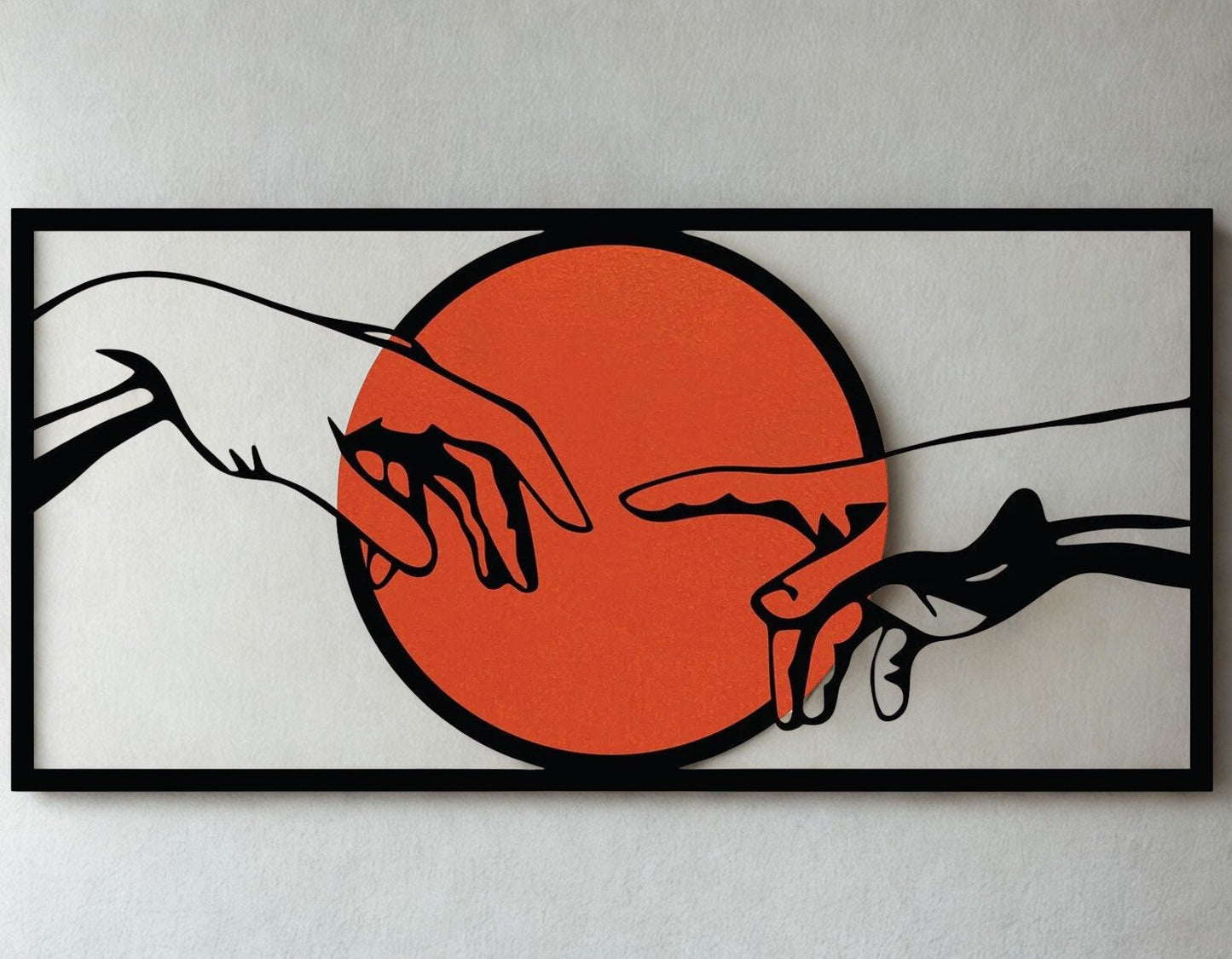 Hands — Colorful Metal Wall Art