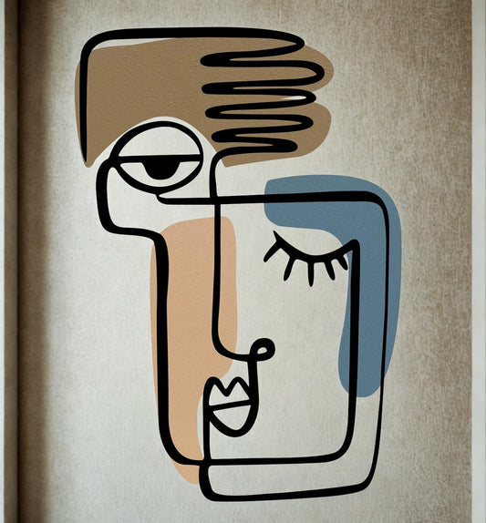 Hand&Face — Colorful Metal Wall Art