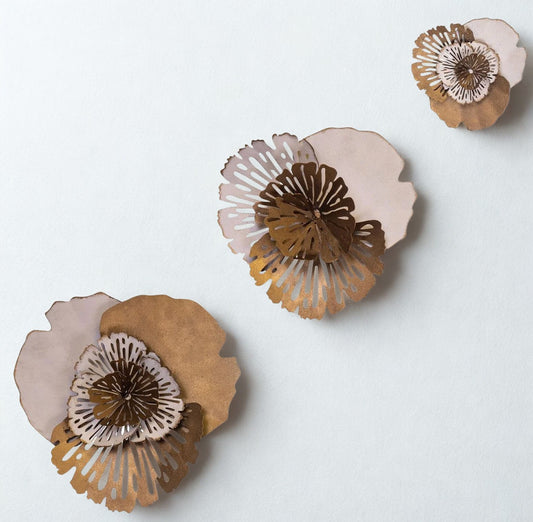 Flowers — 3 Piece Metal Wall Decor