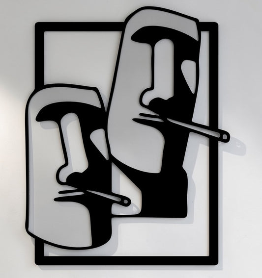 Moai — Metal Wall Art
