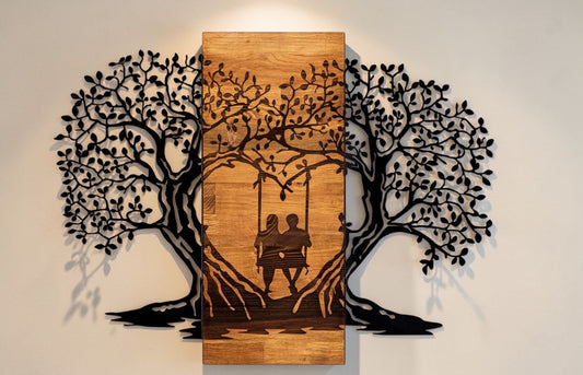 Love Tree — Wood&Metal Wall Art