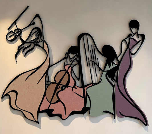 Ladies — Metal Colorful Wall Art