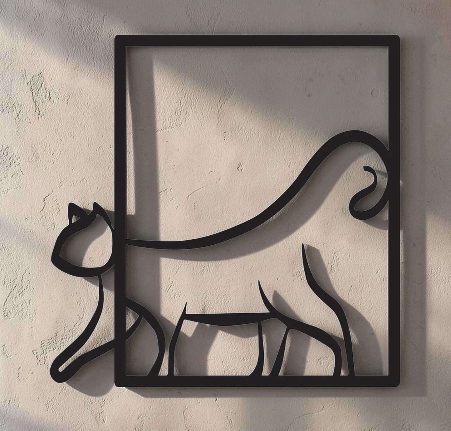 The Cat — Minimalist Metal Wall Decor