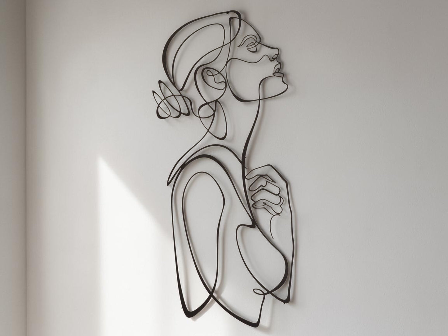 Silent Muse — Abstract Metal Wall Art