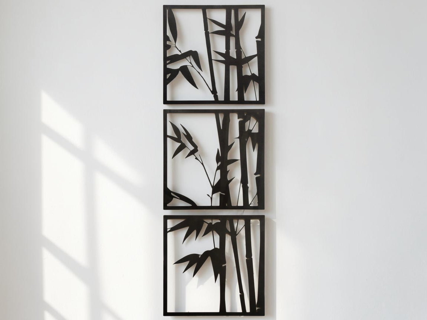 Zen Bamboo — 3 Piece Metal Wall Art