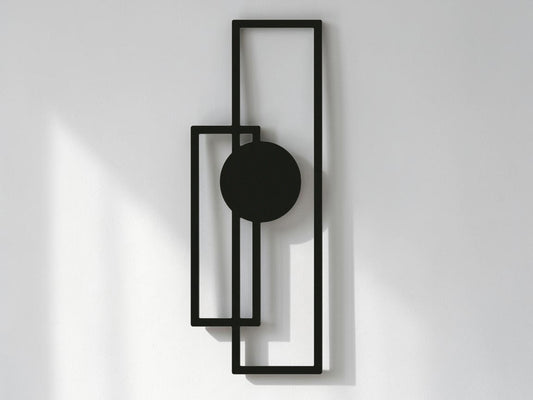 Geometric Balance — Metal Wall Art