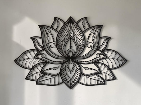 Lotus Flower — Metal Wall Art