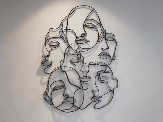 Silent Expressions — Metal Wall Art