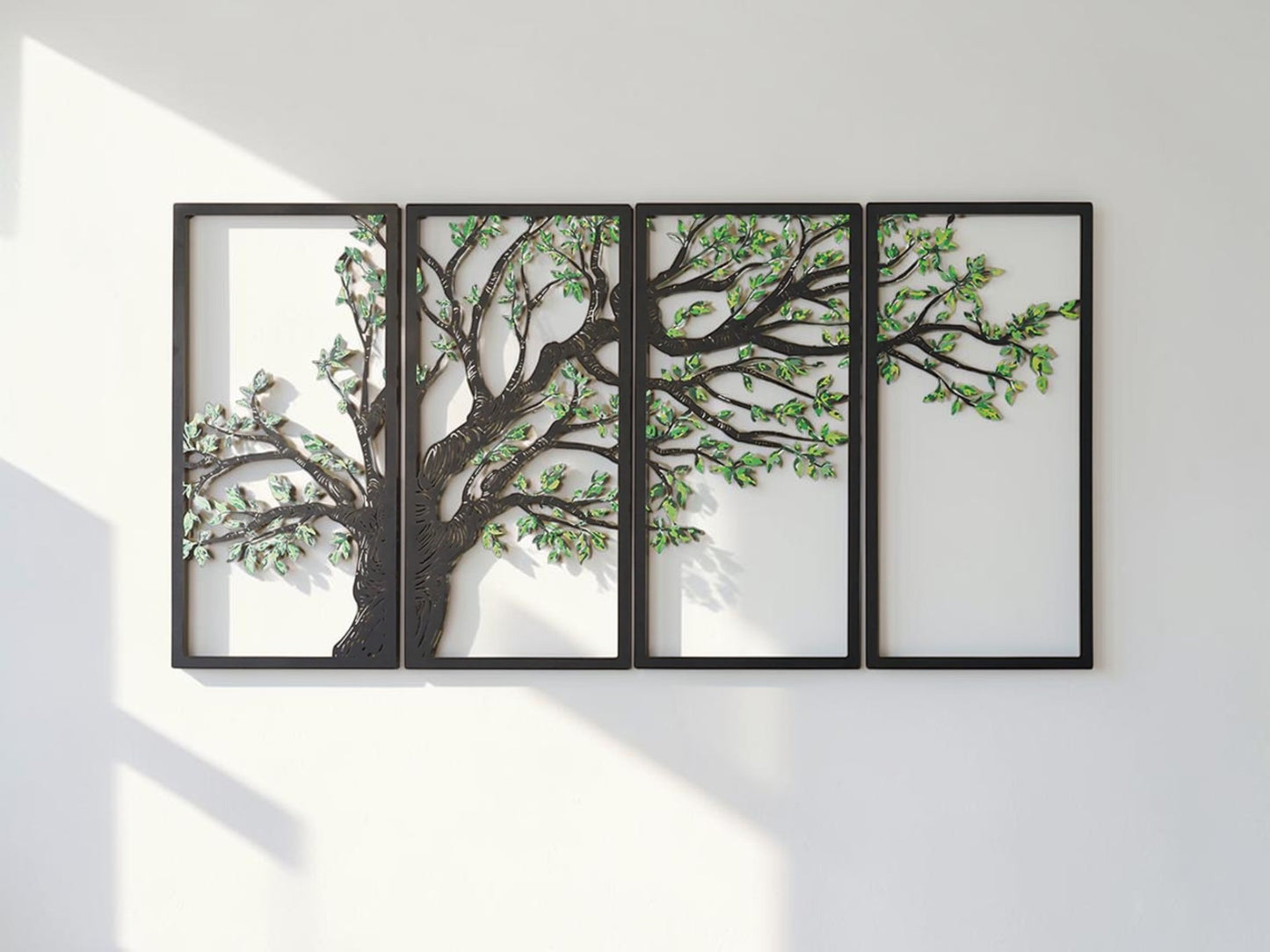 Green Spring — 4 Piece Metal Wall Art