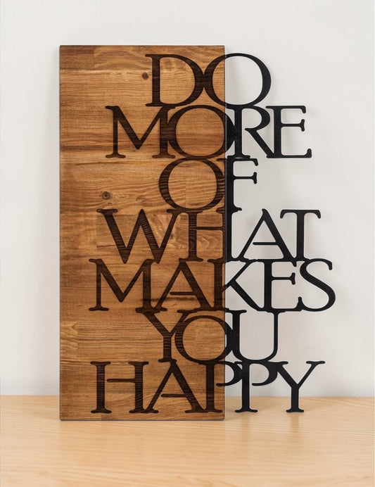 Do More — Wood&Metal Wall Decor