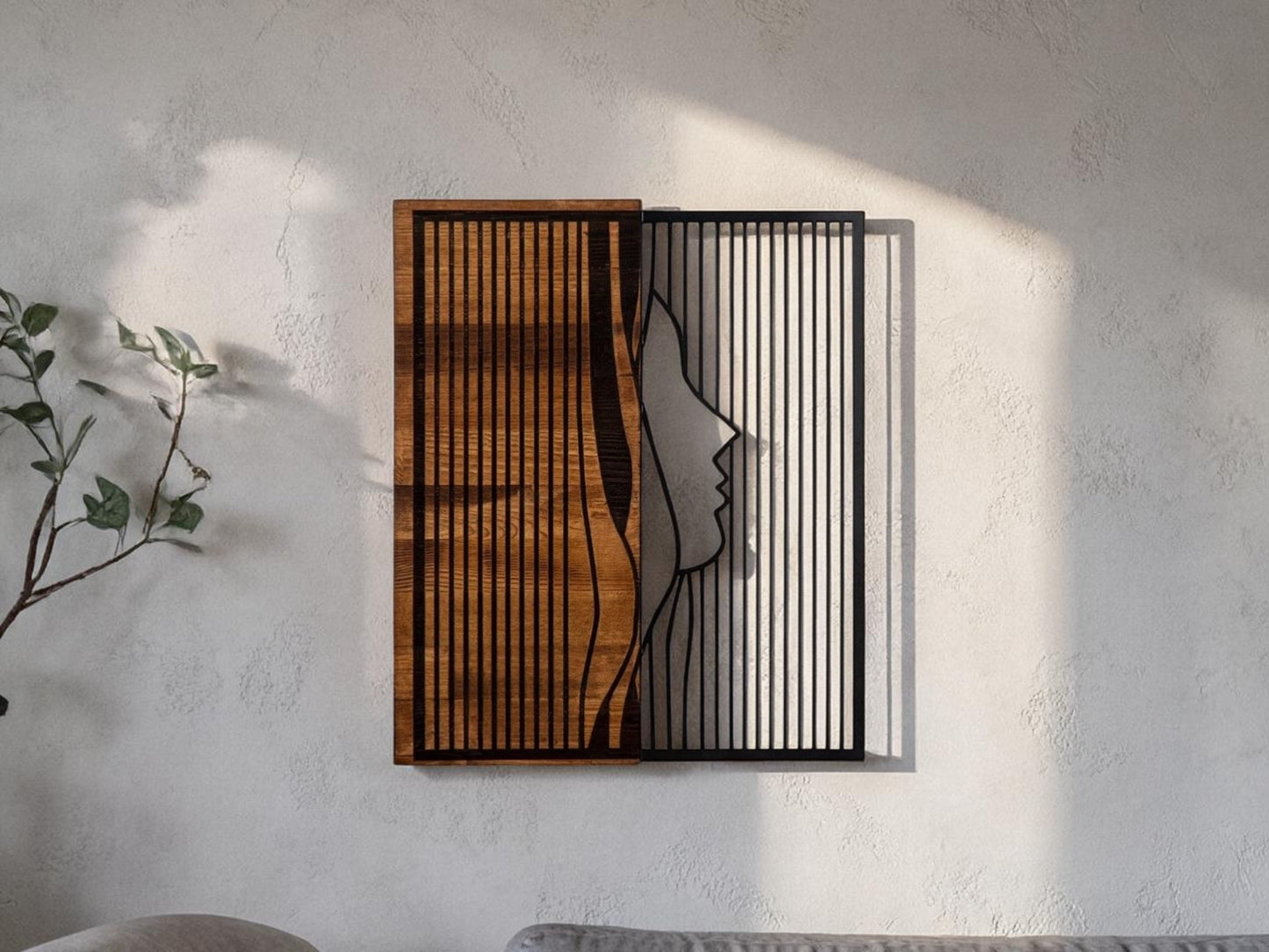 Breathe — Wooden & Metal Wall Art