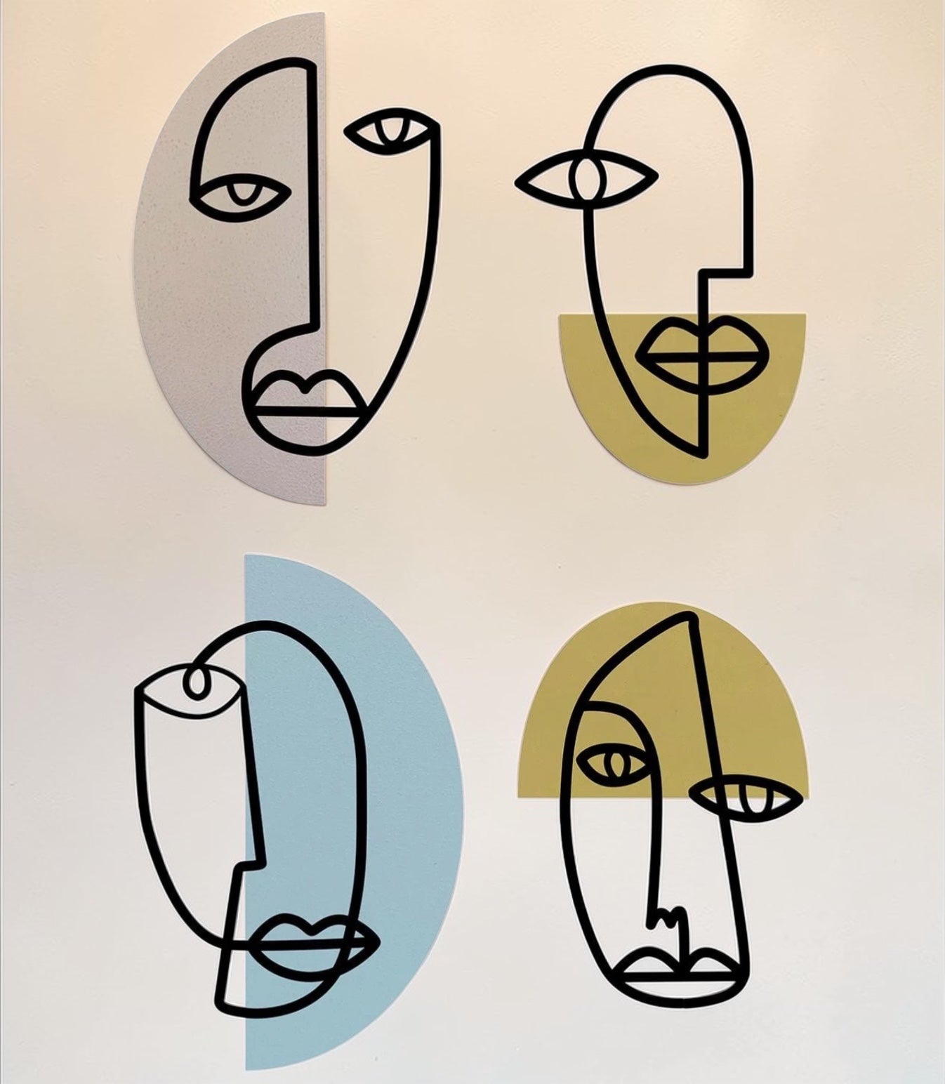 Moods — 4 Piece Colorful Metal Wall Art