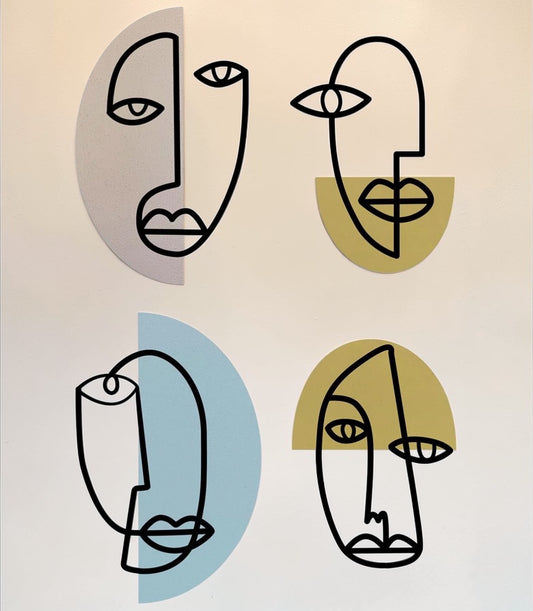 Moods — 4 Piece Colorful Metal Wall Art