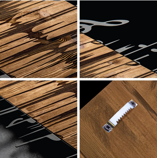 Music Wave — Wood&Metal Wall Art