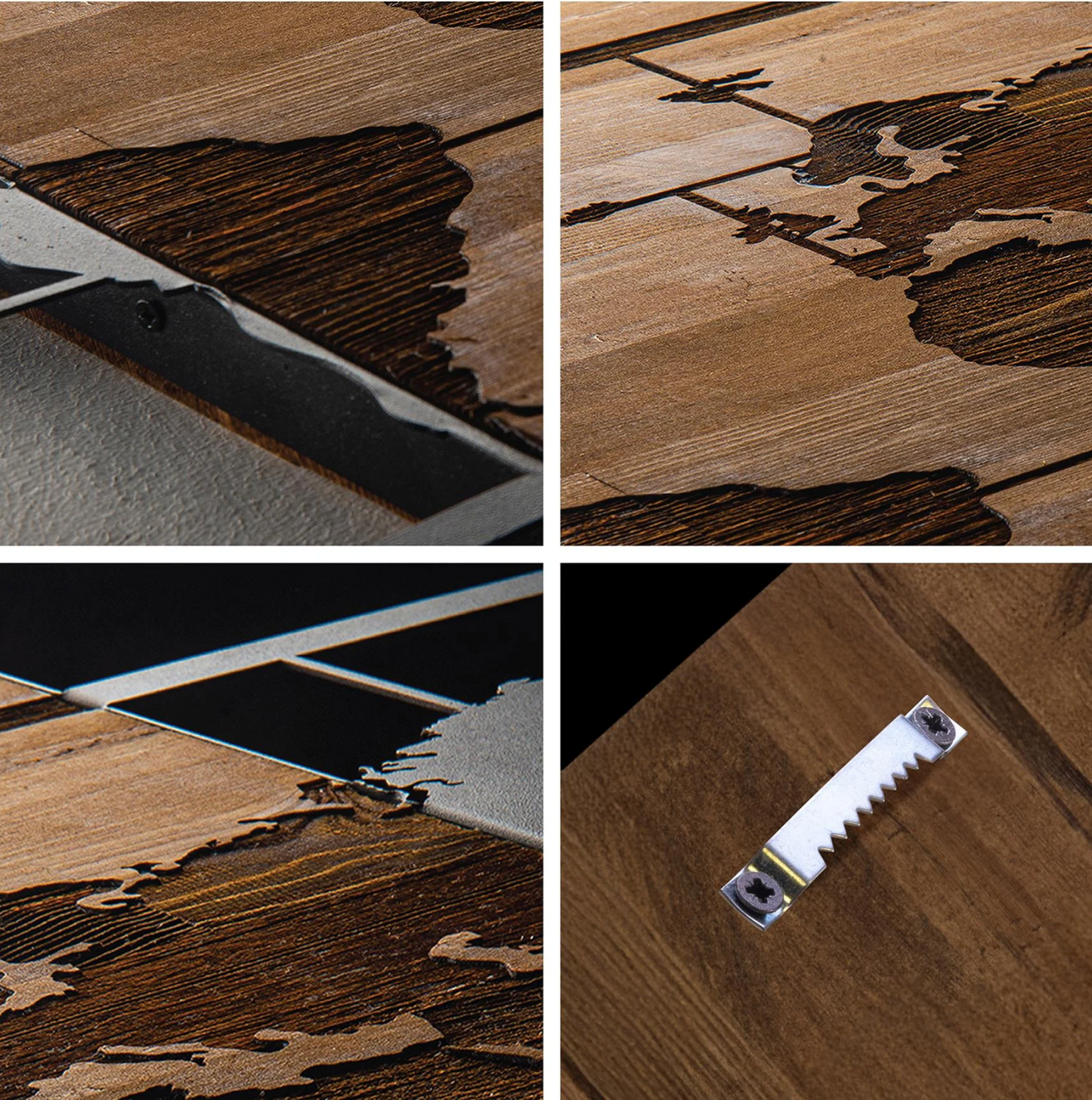 Flat Earth — Wood&Metal Wall Art