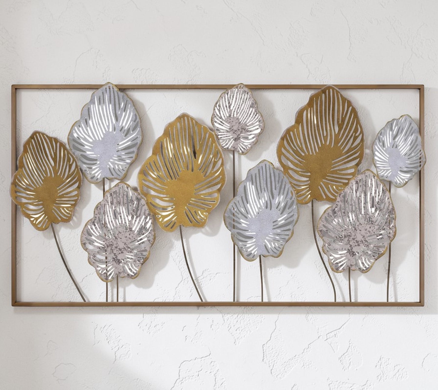 Aurelia Leaves — Large Metal Wall Decor