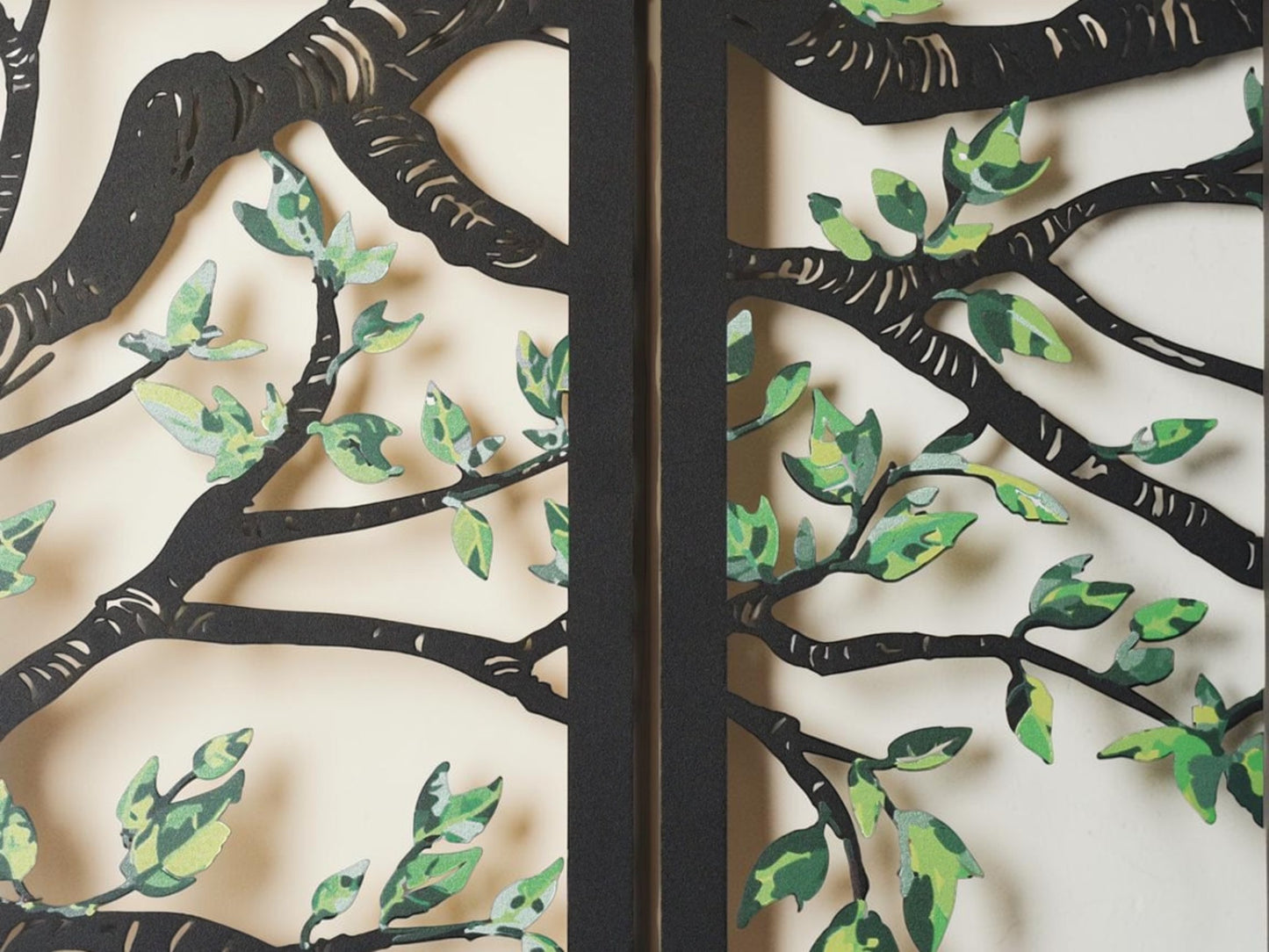 Green Spring — 4 Piece Metal Wall Art